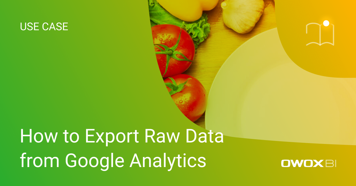 how to export raw data from google