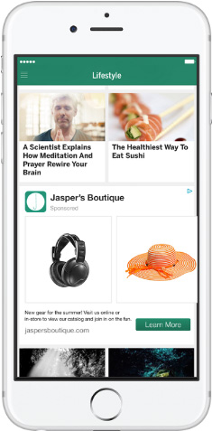 Audience Network Native, Banner and Interstitial Ads&nbsp;&mdash; Carousel Ads&nbsp;&mdash; Image