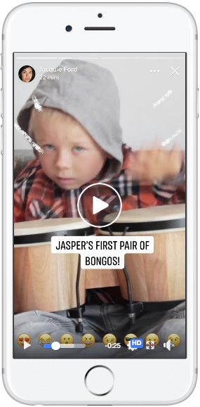 Facebook stories&nbsp;&mdash; single Video