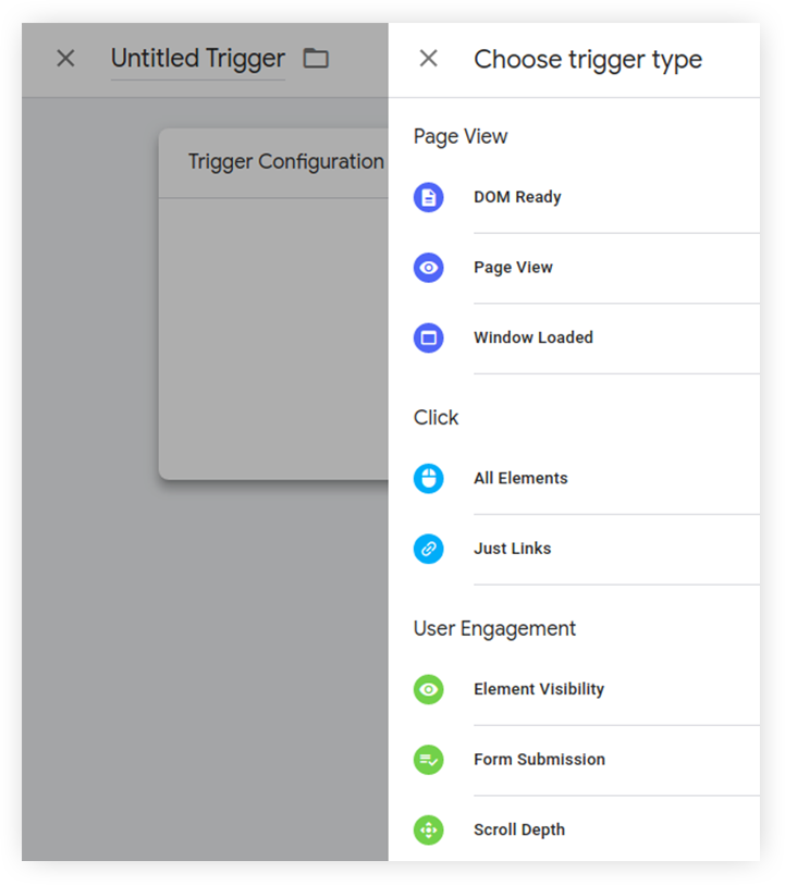Triggers in Google Tag Manager